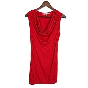 Trina Turk Orange Sleeveless Dress Belted Back Women’s 4